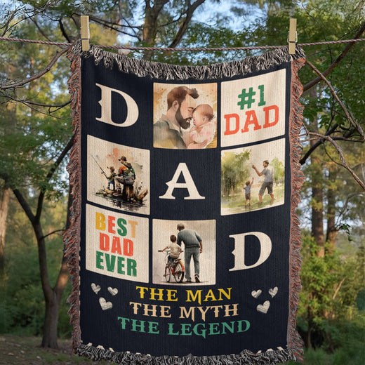 Meilleur papa du monde - Couverture tissée
