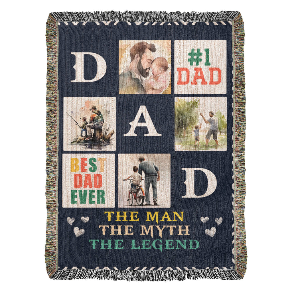 Meilleur papa du monde - Couverture tissée