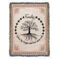 Couverture tissée Arbre celtique, Racines familiales