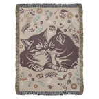 Chatons câlins - Couverture tissée