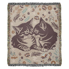 Chatons câlins - Couverture tissée