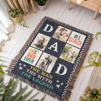 Meilleur papa du monde - Couverture tissée