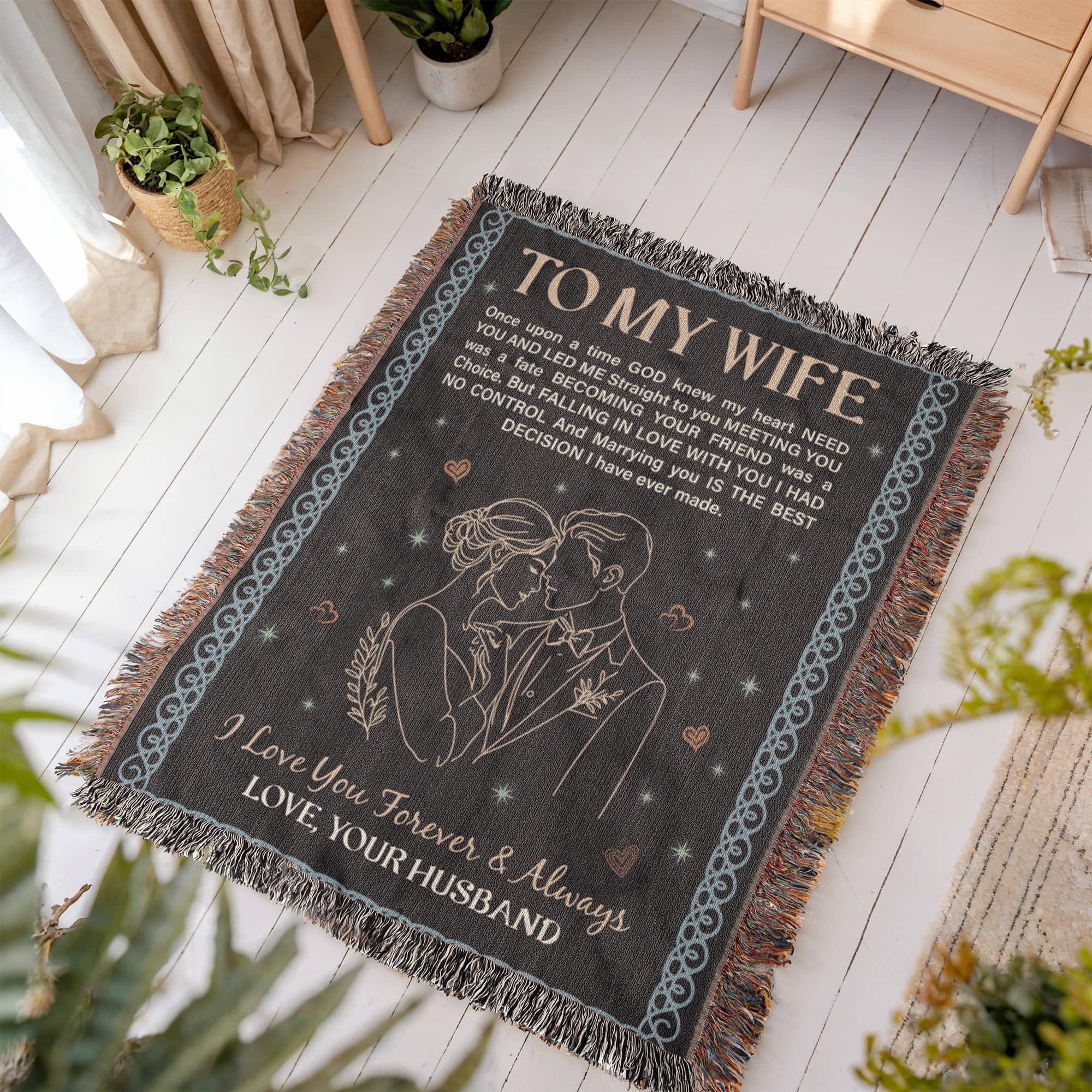 À ma femme - Couverture tissée Heirloom