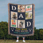 Meilleur papa du monde - Couverture tissée