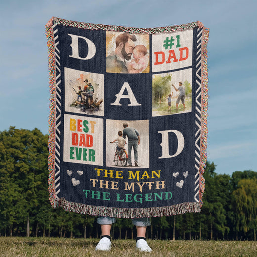 Meilleur papa du monde - Couverture tissée