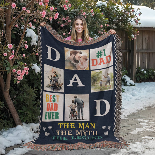 Meilleur papa du monde - Couverture tissée