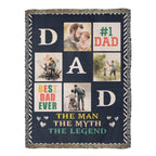 Meilleur papa du monde - Couverture tissée