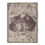 Chatons câlins - Couverture tissée