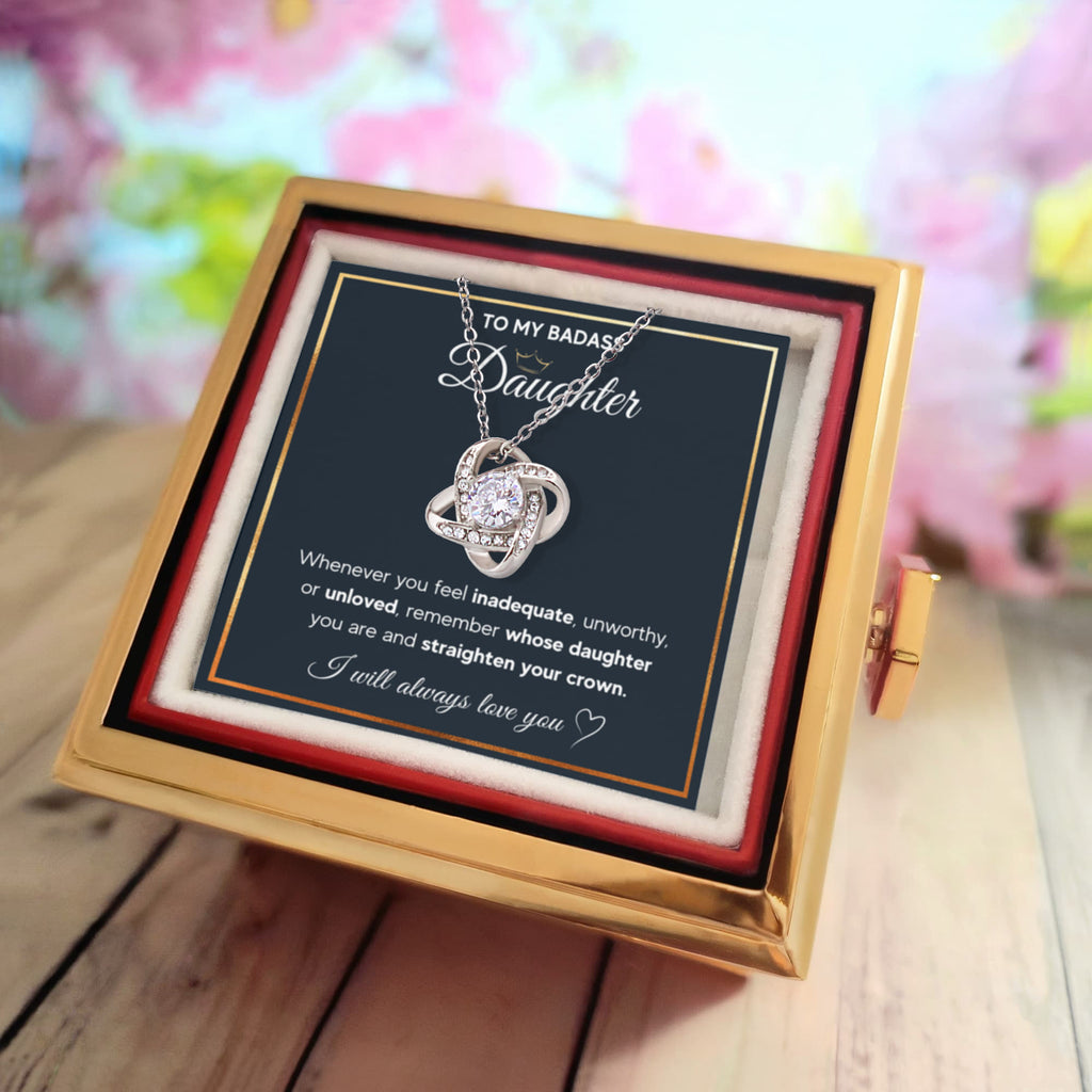 Couronne de la mort - Collier d'anniversaire pour fille avec boîte à roses