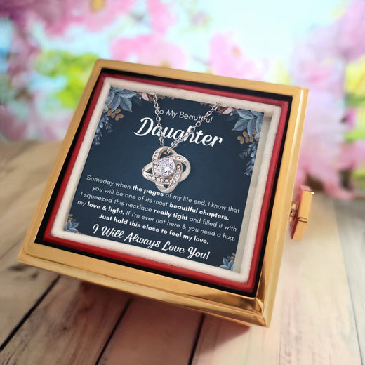 Nom serré des chapitres - Collier d'anniversaire pour fille avec boîte à rose