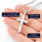 À MON FILS CE COFFRET CADEAU COLLIER CROIX VIEUX LION
