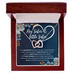 COFFRET CADEAU COLLIER DOUBLE CŒUR POUR MA SŒUR