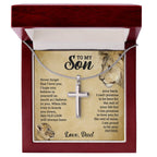 À MON FILS CE COFFRET CADEAU COLLIER CROIX VIEUX LION